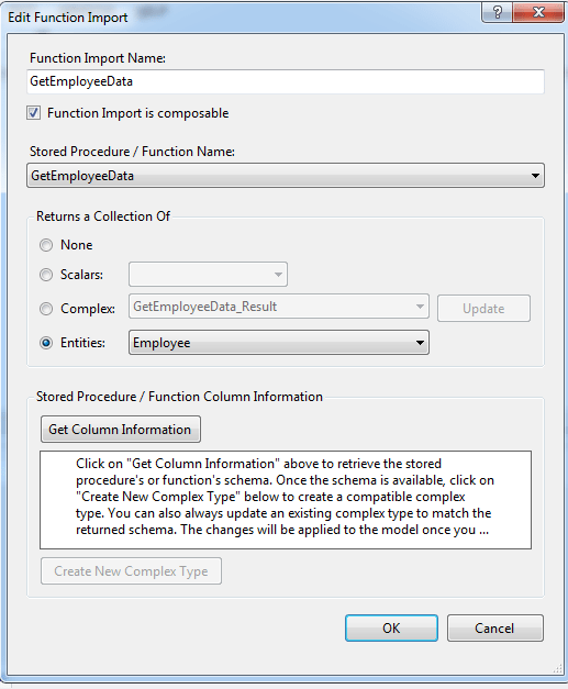 Using Table Valued Function for Data Selection EDF Framework 5.0