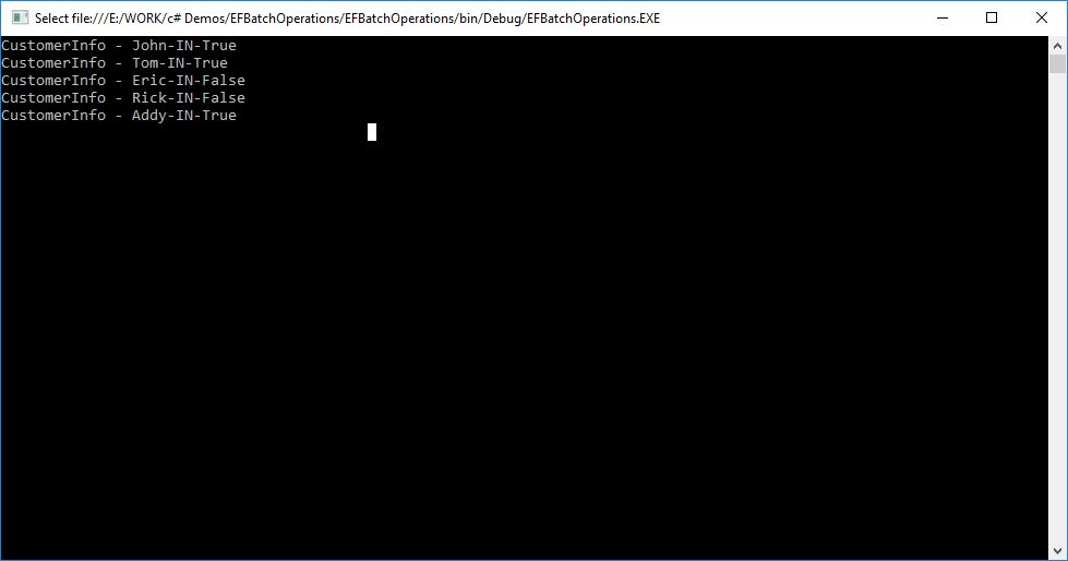 Entity Framework Batch Insert Update Delete Operations