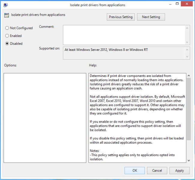 How to Disable Application Isolation in Windows 8