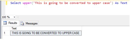 Convert Text to UpperCase and LowerCase in SQL
