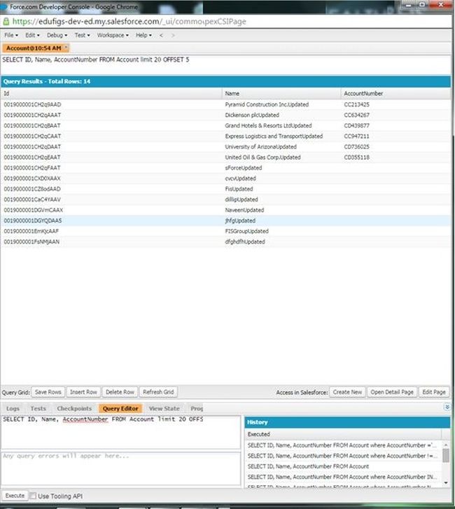 OFFSET in Salesforce (SOQL)
