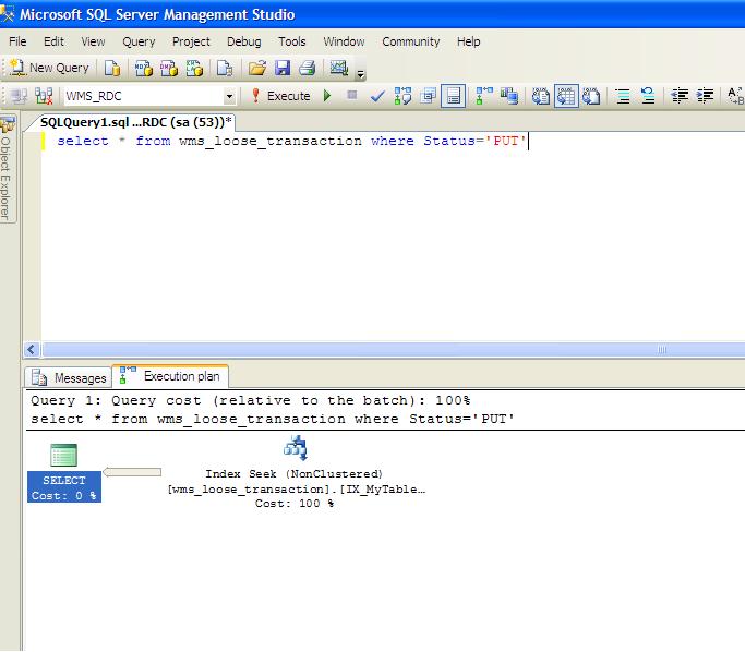 How to get required index in SQL Server table