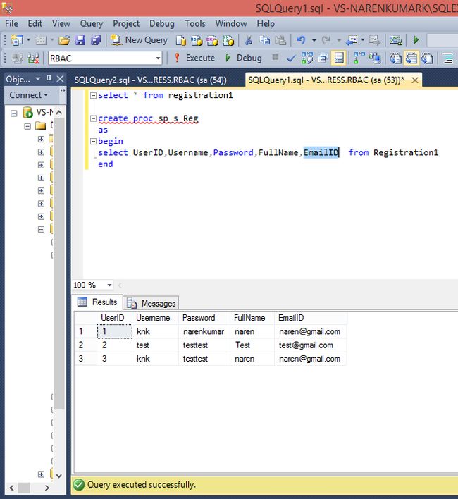 Show Database Values in Table Using MVC Razor