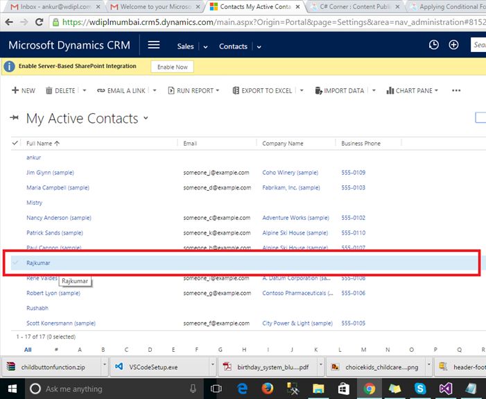 Setup Online Microsoft Dynamics CRM And Create Contact Using Web Service