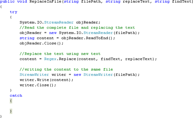 Find and Replace Text in Text / HTML Files