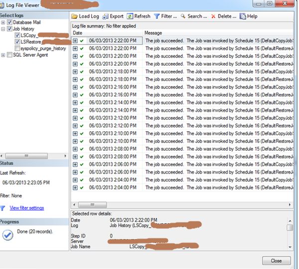 SQL Server Log Shipping