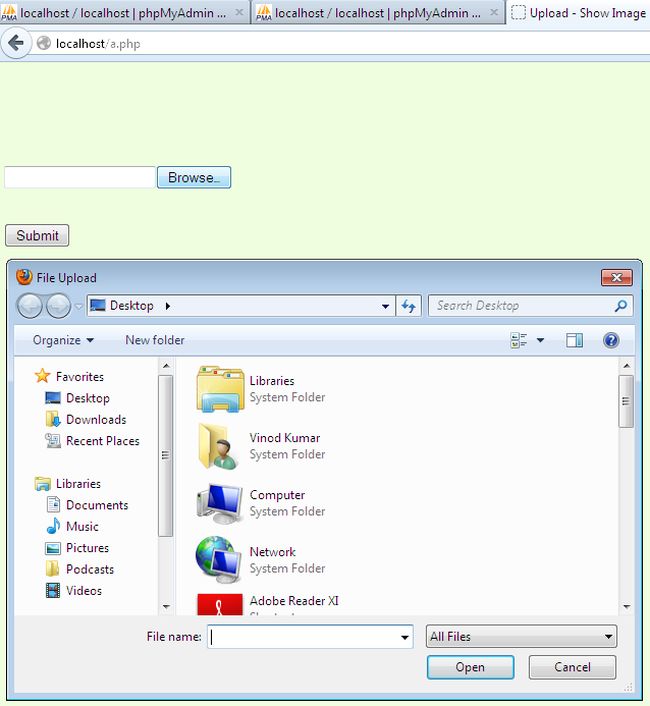 Move Uploaded File Using PHP and JavaScript