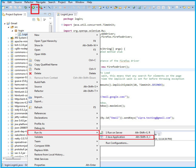 A Small JavaScript Using Selenium driver