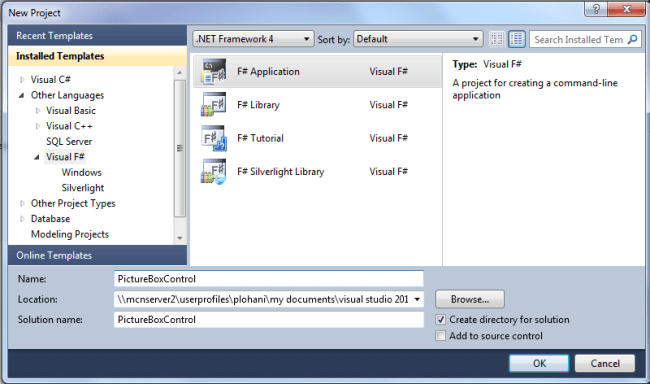 PictureBox Control in F