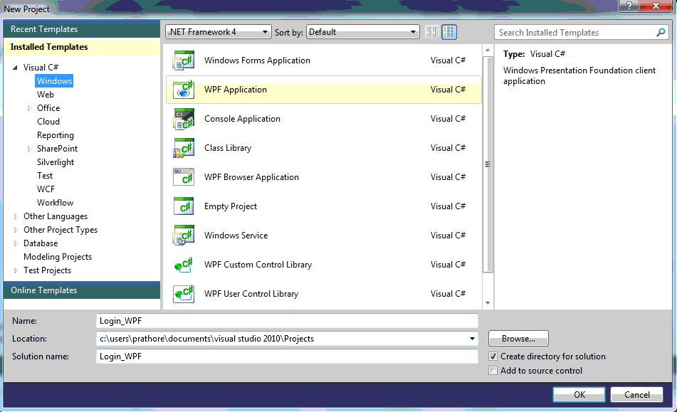 Login And Registration Process In WPF application