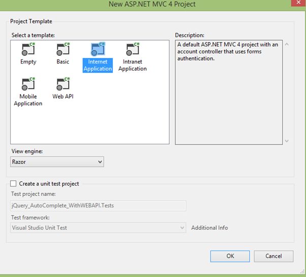 MVC4 jQuery TextBox Using  API