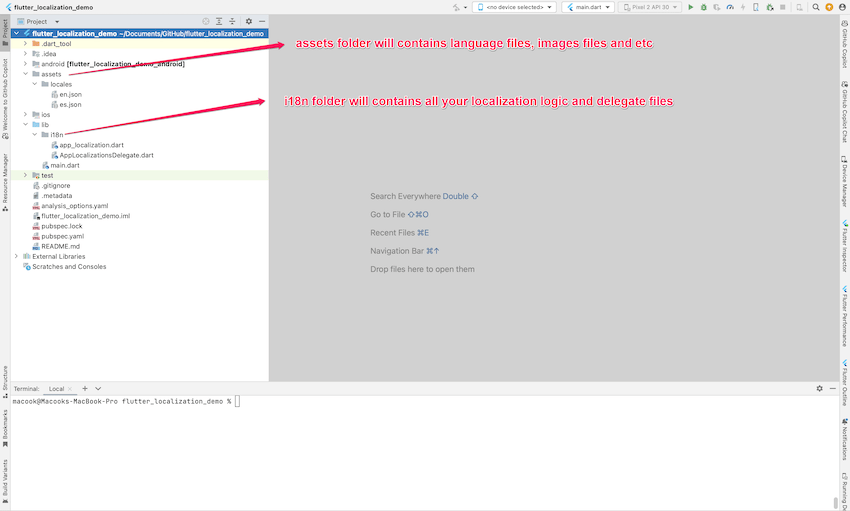 Adding MultiLanguage Support to Flutter Apps