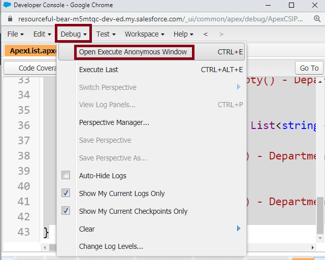 Apex List In SalesForce