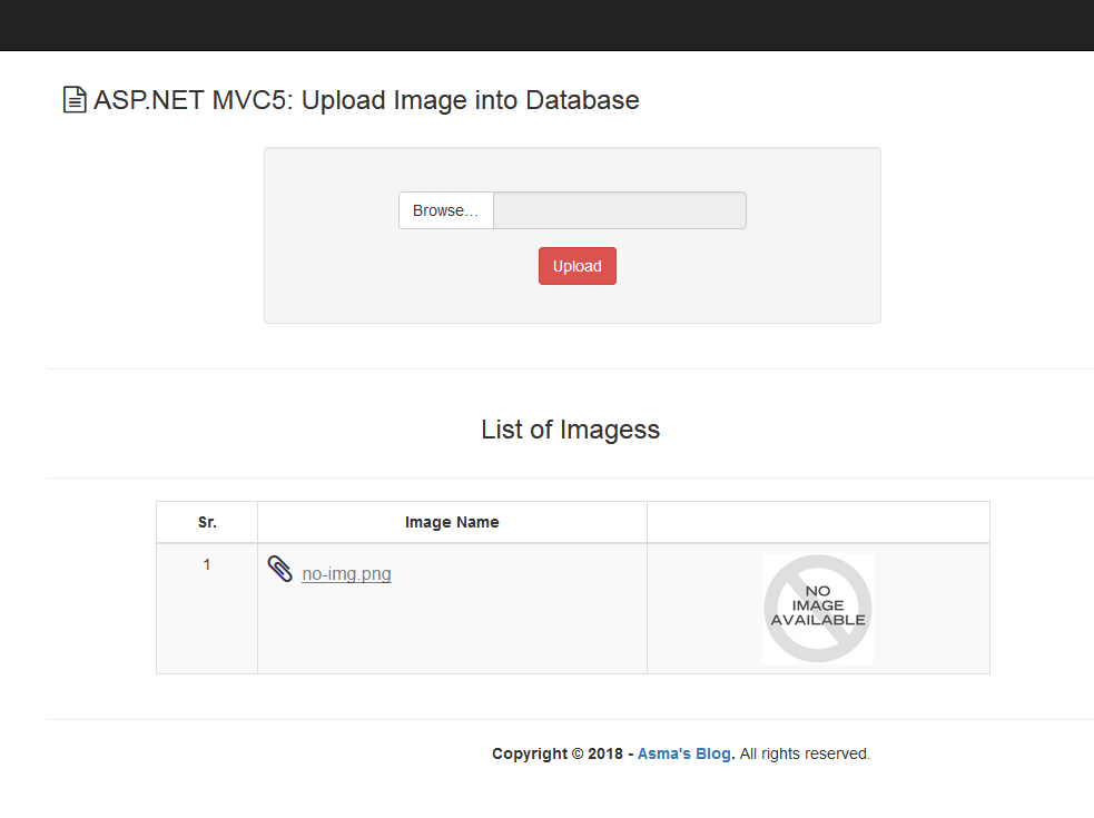 MVC 5 Upload Image/File Into Database