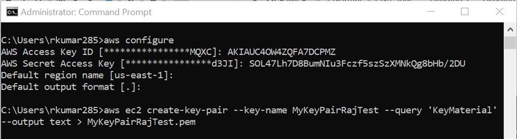 AWS EC2 SSH Key Pair