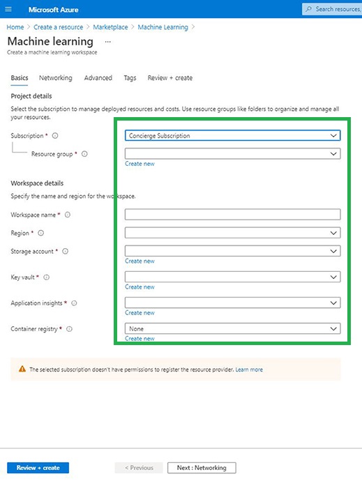 Azure Machine Learning Create ML Workspace And Compute Cluster