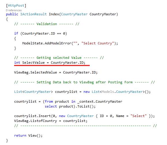 Binding Dropdown List With Database In Core MVC