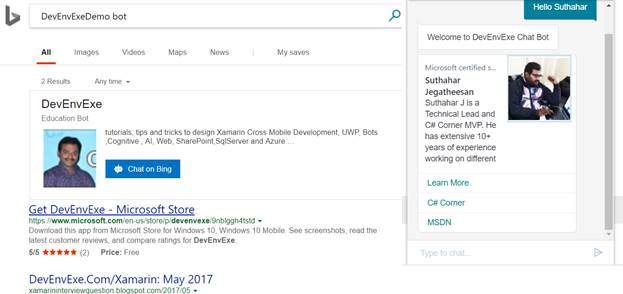 Building Chat Bots With Bing Search Results Using Bot Framework Building Chat Bots With Bing Search Results Using Bot Framework