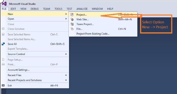 Creating Console Application In C
