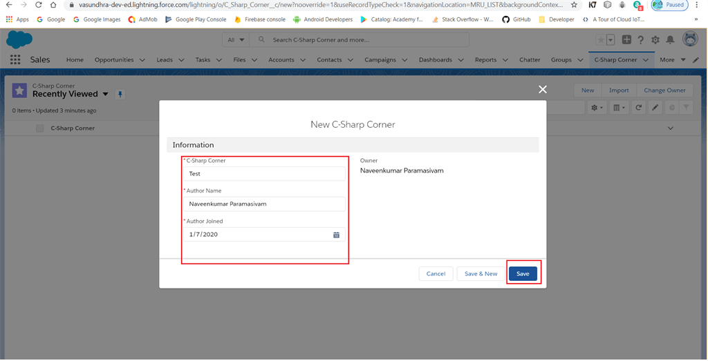 Creating Custom Fields in Salesforce Lightning Platform