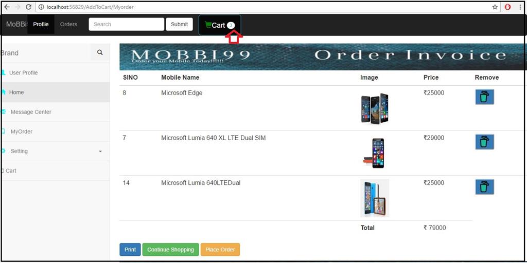 Creating Shopping Cart Application From Scratch In MVC Part Two