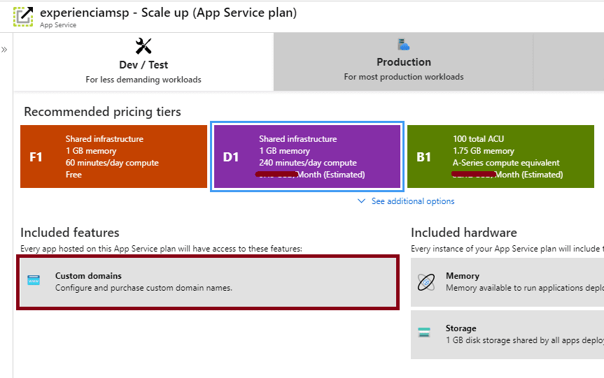Custom Domains For  Pages Hosted On Azure App Service