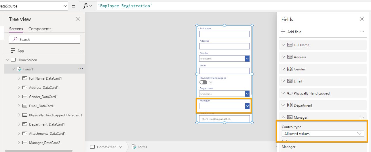 Customizing Data Card In PowerApps