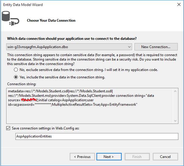 Database First Approach In Entity Framework