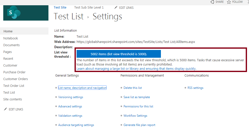Detailed Insight On The SharePoint 5000 List View Threshold Limit Issue