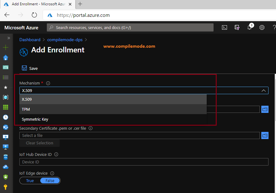 Device Enrollments Using Azure IoT Hub Device Provisioning Service