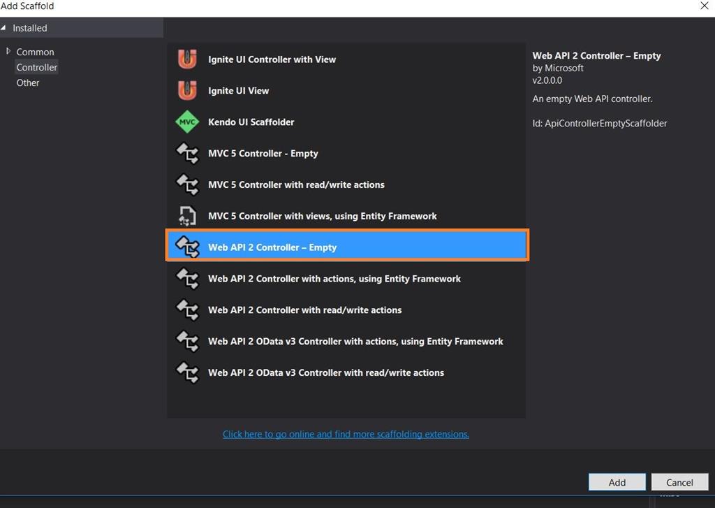 Dynamic Column Binding In The Kendo Grid Using  API
