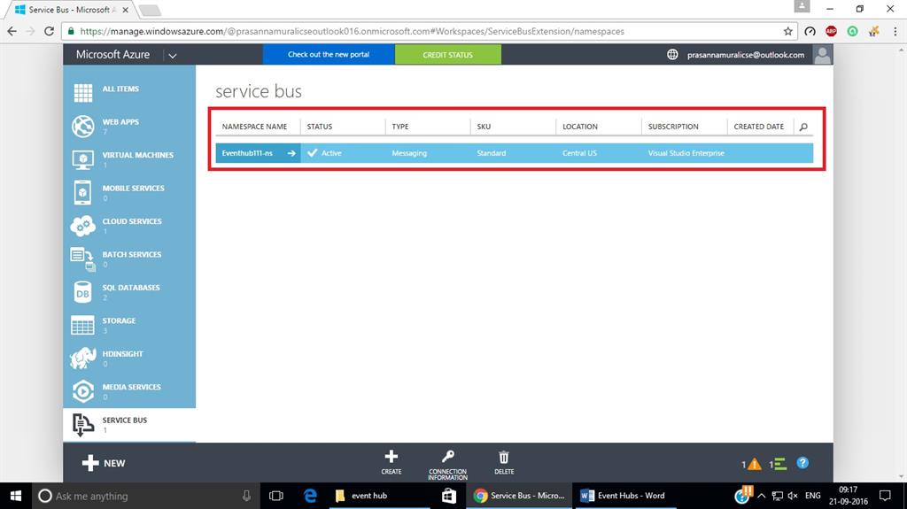 Event Hubs In App Service Using Azure