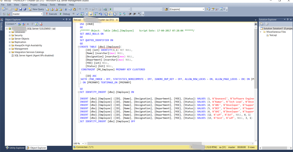 Generate Backup And Script File In SQL Server 2014