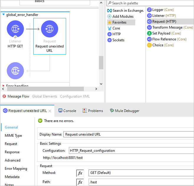Global Error Handling in Mule application