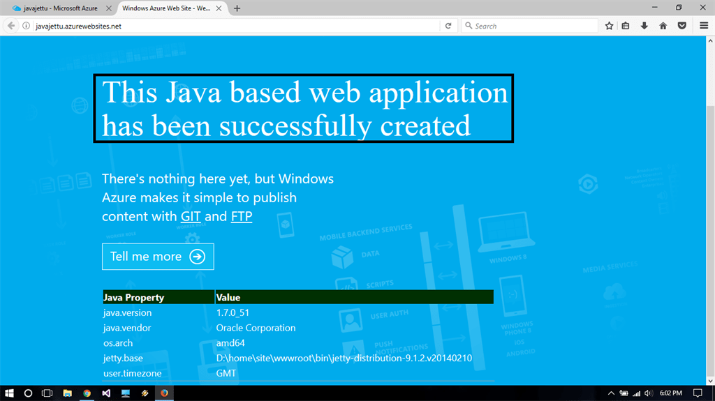 How To Create A Java  App In Azure MarketPlace