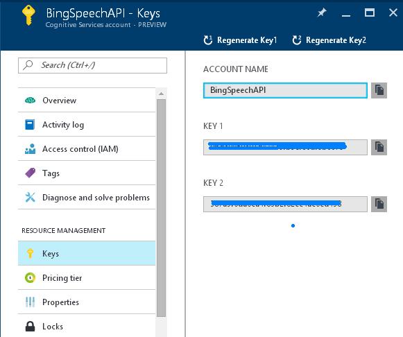How To Create Microsoft Cognitive Service Bing Speech API On Azure Portal How To Create Microsoft Cognitive Service Bing Speech API On Azure Portal