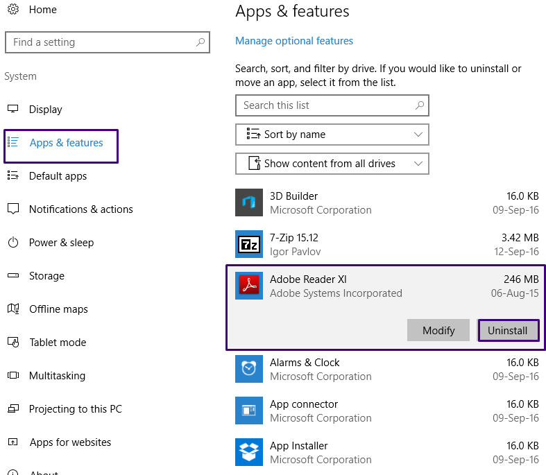 How To Uninstall Applications In Windows 10
