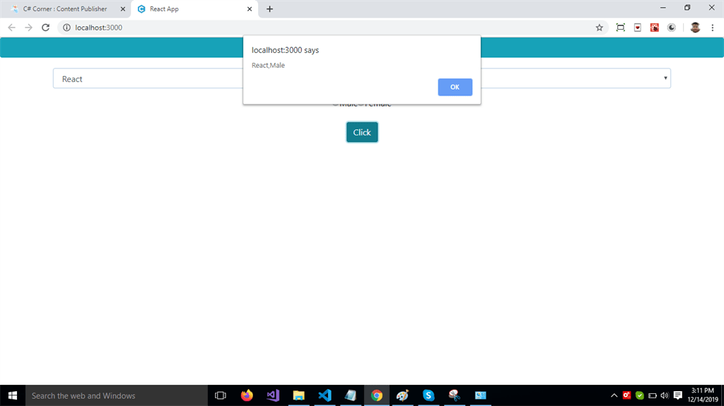 How To Use Dropdown And Radio Buttons In React
