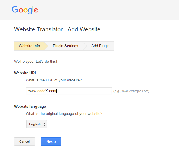 Language Converter Using Google Translator Plugin In