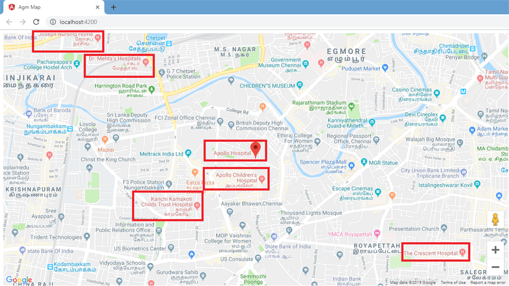 Learn About Angular AGM Map Places Visibility