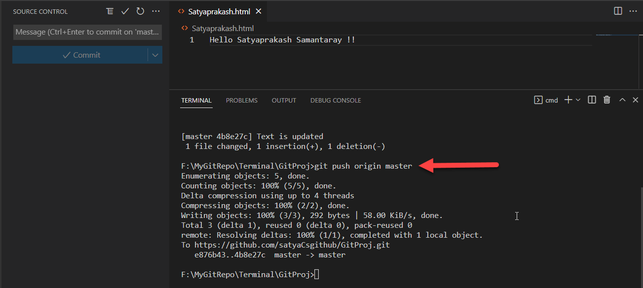 Learn Git Clone, Commit, Sync And Push Changes Using Visual Studio Code