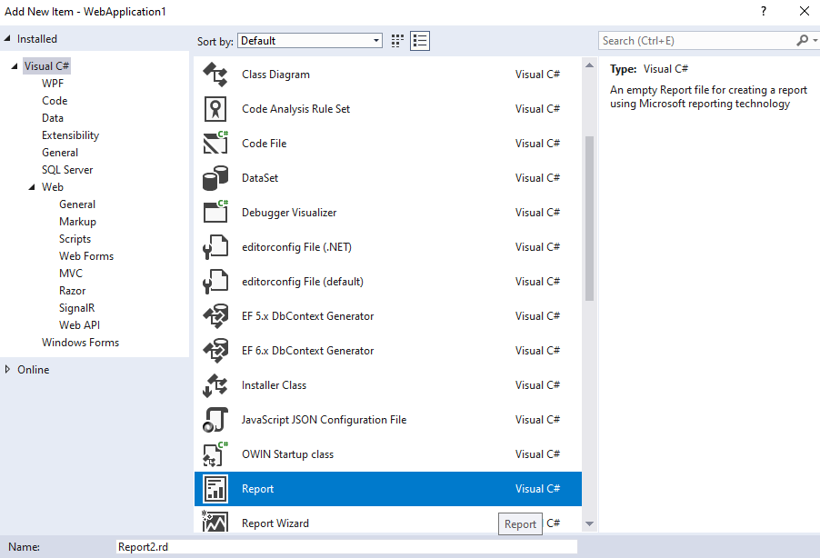Print RDLC Report Directly To Printer In MVC