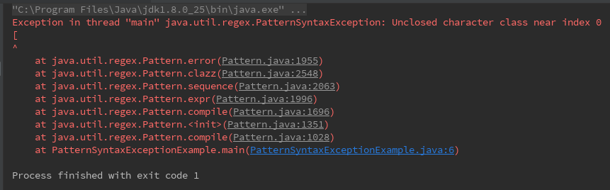 Regex in Java