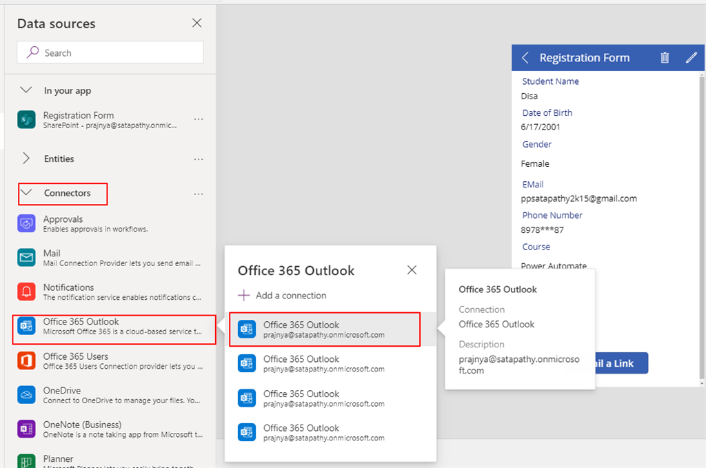 Sending An Email From PowerApps