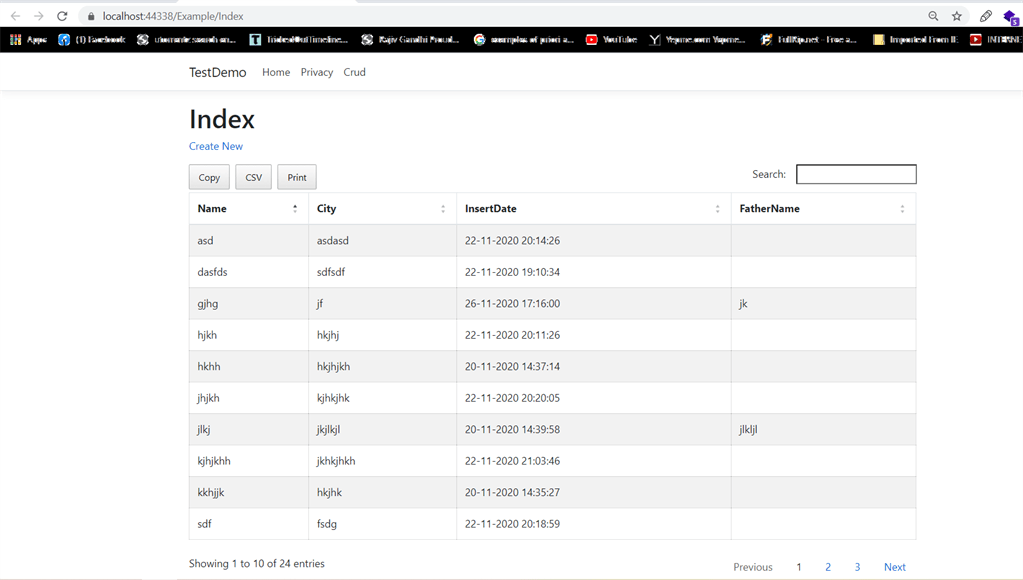 Sort, Page, & Export Data Of HTML Table Using jQuery Datatable In