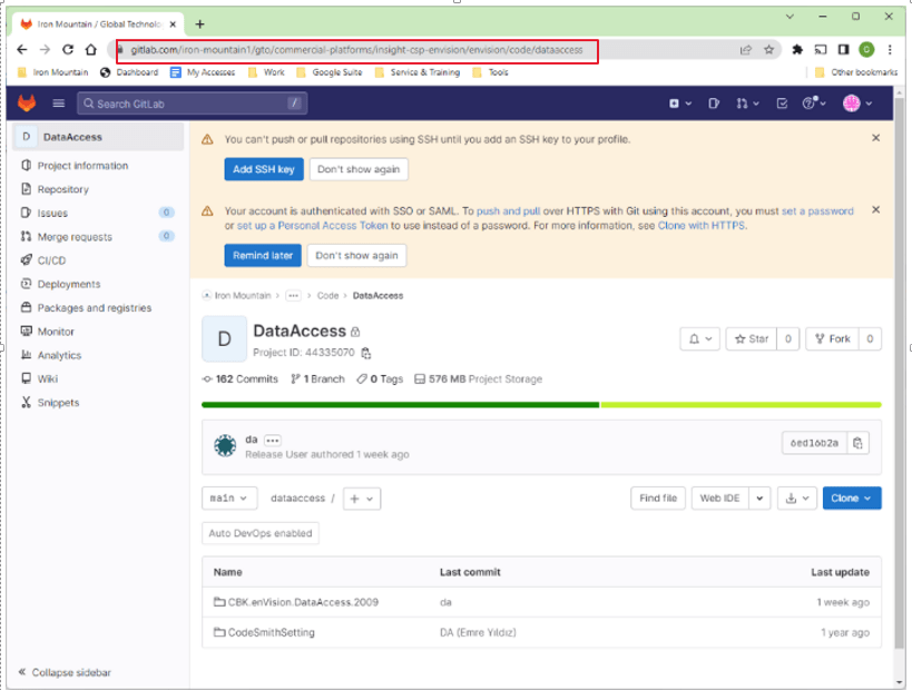 Source Control (7), GitLab Access (Setup Connection And Clone To Local)