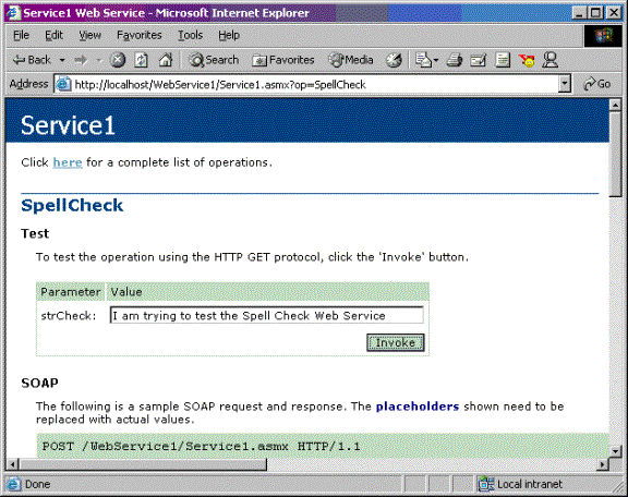 Spell Check Web Service