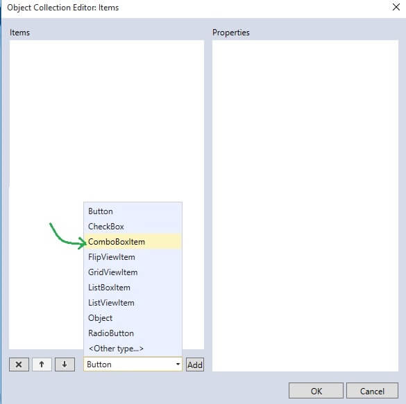 Step By Step Creation Of Combo Box Control In Universal Window App