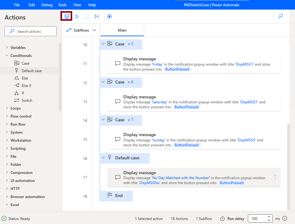 Switch Case Conditionals In Desktop Flow Using Microsoft Power Automate