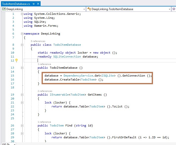 Xamarin.Forms Deep Linking Application Using SQLite